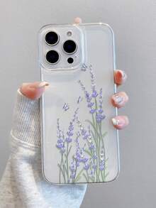 1pc Colorful Vintage Plant Leaf Pattern Painted Anti-Drop Transparent Large Hole Magnetic Phone Case, Minimalist Luxury, High-End Business, Anti-Dirty, Durable Compatible With IPhone, Galaxy S25 Ultra, S24 Ultra, S22, S21 Ultra, S21 FE 5G, S23, S23+, S23 Ultra, S24, A13 5G, A22 5G, A33 5G, A53 5G, A52 5G, A17/A56/A34/A35/A25/Pixel6a/Pixel7/Pixel8/Pixel9/Pixel10 Pro XL Series