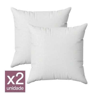 2 Refis de Almofada 45x45cm Enchimento Macio e Cheio Para Sala e Quarto