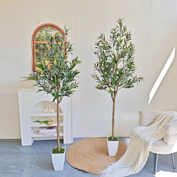 1 peça 160-180 cm planta de oliveira artificial ornamento interno e externo planta falsa para casa jardim festa de casamento decoração de sala de estar, para decoração de festival de ação de graças de Natal