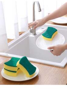 12/22pcs Premium Kitchen Cleaning Set: Super Absorbent, Scratch-Resistant Sponges And Rust Remover Brushes - Ideal For Cleaning Dishes, Pots & Pans, And Removing Grease