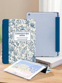 手绘植物图案平板电脑保护套,兼容 iPad 9.7/10.2/10.5/10.9/12.9/Pro 11(第十代)、Galaxy Tab S6 Lite 10.4、Kindle Paperwhite(第十二代,2024 年)、Kindle(第十一代,2022 年)、Kobo Clara Colour,柔软防震,智能支架/自动唤醒/睡眠功能 - 彩色 - 查看 4