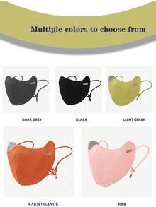 New Fashionable Warm Mask With Washable Velvet, Skin Friendly, Breathable 3D Facial Contouring, Small Face, Windproof Riding Mask For Winter