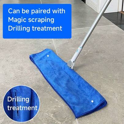 Bộ 3 miếng lau nhà, sử dụng được cả khô và ướt, có thể giặt và tái sử dụng, thích hợp để lau nhà, sàn nhà, nhà bếp, cửa kính ô tô, trần nhà (Không bao gồm cán lau).