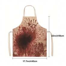 1 buah Celemek Halloween Anak, Desain Percikan Darah, Cocok untuk Kostum Rumah Hantu, Aksesori Permainan Peran Horor Realistis, Sempurna untuk Pesta Liburan - MultiWarna - View 17