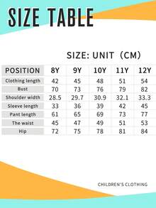 Ciepła bluzka dla chłopców z nadrukiem w kreskówkowym stylu, z okrągłym dekoltem i długimi rękawami oraz długimi spodniami w jednolitym kolorze