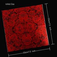 20/40 piezas Servilletas de papel con estampado de rosas rojas, de 6.5*6.5 pulgadas plegadas, servilletas desechables impresas de 2 capas con rosas rojas, amarillas y rosas, perfectas para el Día de San Valentín, cumpleaños, fiesta nupcial, celebración de fiestas, decoración de bodas en suministros para eventos y fiestas