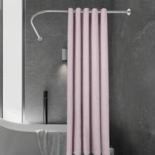 YUNRUX Shower Curtain Rod, Adjustable Shower Curtain Angle Rod, Shower Rod For Bathroom Bathtub - Multicolor - View 6