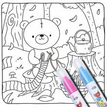 1 pezzo Libro da colorare Autunno Hygge, 20cm*20cm, 24 pagine, copertina morbida, ottima scelta per alleviare lo stress e godere della mente e del corpo, interazione genitore-figlio/colorazione immersiva, regalo di Natale e Ognissanti - Pezzo unico - Visualizzare 6