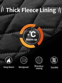 1件狗狗冬季恐龙印花羽绒服，舒适防水防风保暖宠物服装，双面可穿 - 藍色 - 查看 9