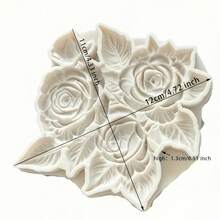 1 Pc Relief /Spring Flower Bird Pattern Silicone Mold Resin Mold DIY - Light Grey - View 2