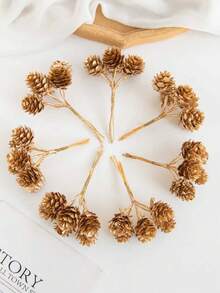 1/3/6 pièces Pomme de pin artificielle de 8 cm pour décorations d'automne et de Noël, décorations de mariage, décoration de la maison, de la salle à manger, de la chambre, de la cuisine, décoration de fête d'anniversaire, décoration de jardin extérieur, décoration de sapin de Noël, guirlande de fête de mariage, décoration de la maison, de la salle à manger, de la chambre, décoration d'hiver et de Noël, cadeaux d'anniversaire, décoration d'intérieur