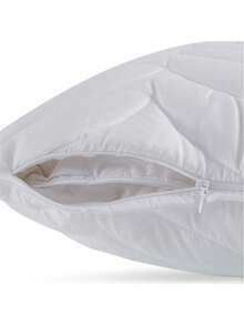MADE IN TURKEY 6-Pack Quilted Pillow Protectors – 50x70 Cm – Waterproof & Breathable Alez Set – 100% PES – Dust, Sweat & Spill Resistant - White - View 9