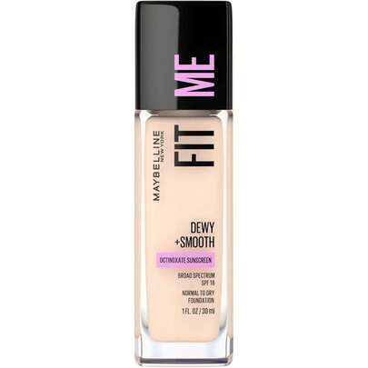 Maybelline Fit Me Dewy + Smooth Foundation SPF 18 102 Fair Porcelain 1oz / 30ml
