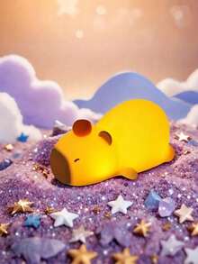 可爱水豚夜灯，水牛夜灯，柔和的LED灯。拨动开关，新奇动物夜灯，适用于桌面、宿舍、卧室、返校节装饰、生日和圣诞节礼物、装饰品、睡眠伴侣 - 彩色 - 查看 10