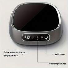 3-Level Adjustable Smart Thermostat Touch Screen Mug Warmer, USB Powered Metal Plate Design - Heating/Cooling, Fits Most Cups (Coffee, Drinks, Milk, Tea), Essential For Office/Back To School, Ideal For Camping, Picnic, Kitchen, Modern Mug Warmer Gift For Valentine's Day And Christmas