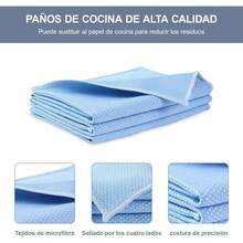 Toallas de Cocina 20 Piezas, Trapos con Bordes de Cierre, Antiadherentes, 30x30 cm, Adecuados para Limpiar la vajilla, La Cocina, El Cristal sin Marcas de Agua - 1 - Ver 4