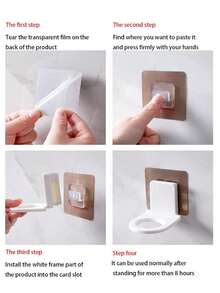 4pcs/2pcs No Drill Bathroom Shower Gel Holder, Shower Gel Bottle Rack Hanger Bracket, Bathroom Wall Suction Cup Shampoo Hooks, Random Style, Christmas/Valentine's Day Bathroom Accessories