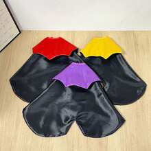 1pc Gothic Style Red & Black Contrast Pet Vampire Cape Costume Halloween Halloween Costumes - Multicolor - View 10