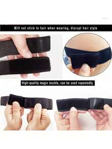 1/3/5/10 pezzi Fasce elastiche per parrucche con motivo a farfalla - Fasce regolabili per bordi di parrucche frontali in pizzo per donne, cinghie di fissaggio e di posa per parrucche in poliestere non tessuto per capelli normali