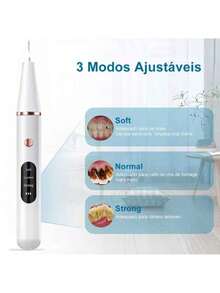 0.8W Dental Cleaning Device Bivolt USB Type C – Vibrates Only When In Contact With Teeth - BINGO - 彩色 - 查看 6