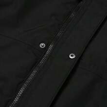 The North Face 男士羽绒服，轻便户外休闲舒适连帽羽绒服，75%羽绒，25%羽毛 - 黑色 - 查看 4