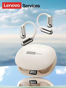 Lenovo LE503 Bluetooth Earphones, Hanging Ear Style, LED Power Display, Full-Range HIFI Sound, Bluetooth 6.0, Long-Lasting Noise Cancellation, Comfortable For Sports & Running, Sweat-Proof, Wireless Earphones Compatible With Smartphones & Computers - 多色 - 查看 10