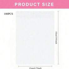 100pcs Transparent Self-Sealing Wax Paper Packaging Bags, Suitable For Gifts, School Supplies, Food Bags, Food Boxes, Candies, Chocolates, Cookies Etc. - Clear - View 18