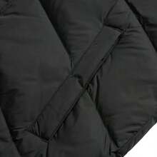 The North Face Męska luźna, wygodna kurtka puchowa z kapturem, 75% puchu, 25% pierza, odpowiednia do noszenia na zewnątrz i na co dzień - Czarne - Zobacz 6