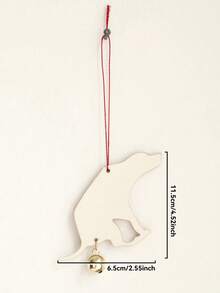 1pc Dog Silhouette Christmas Decoration, Pet Bell Decoration, Holiday Christmas Tree Ornament, Personalized Holiday Gift, Pet Lover Christmas Decoration Home Decor Christmas Decorations Room Decor