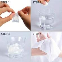 50/100pcs Portable Compressed Towel Disposable Face Cleaning Soft Compressed Hand Wipe Towel Non-Woven Makeup Wipes - No Pattern - View 3
