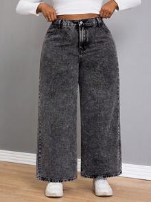 Elegant Straight Leg Boyfriend Black Jeans Casual Fashion Slimming Daily Outfits Vintage Denim Plus Size Long Pants For Women Summer