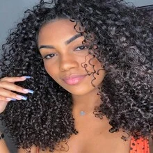 BINF 12A Pixie Curly Human Hair Bundles 100% Human Hair  Natural Color 8-24 Inch Brazilian Virgin Hair Unprocessed Double Weft Weaving Curly Hair Bundles Extensions Wholesale - Natural Black - 查看 11