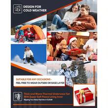 NEW-CL Convallaria Thermal Underwear Long Johns Set Mens Winter Gift Hunting Gear Sport Base Layer Bottom Top