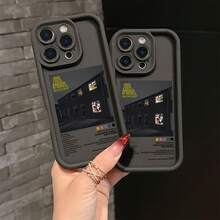 Estuche de teléfono con ilustración musical de mono ártico encantador compatible con iPhone 16, 15, 14, 13, 12, 11 Pro Max, Mini, XR, XS, X, 7, 8 Plus, con un respaldo suave de TPU para protección contra caídas. - Color 1 - Ver 6