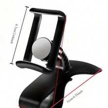 360° Rotating Car Phone Holder, Car Dashboard Mount Bracket, Multi-Function Car Holder For Navigation, Adjustable Dashboard Car Phone Stand, Universal Compatible With IPhone, Android Phone, Gift For Birthday, Family, Friends Phone Accessories - Black - View 4