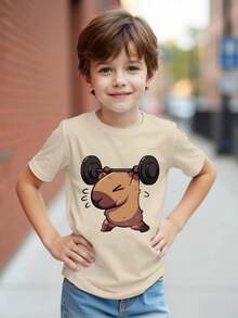 Young Boys T-Shirts - Albaricoque - View 1