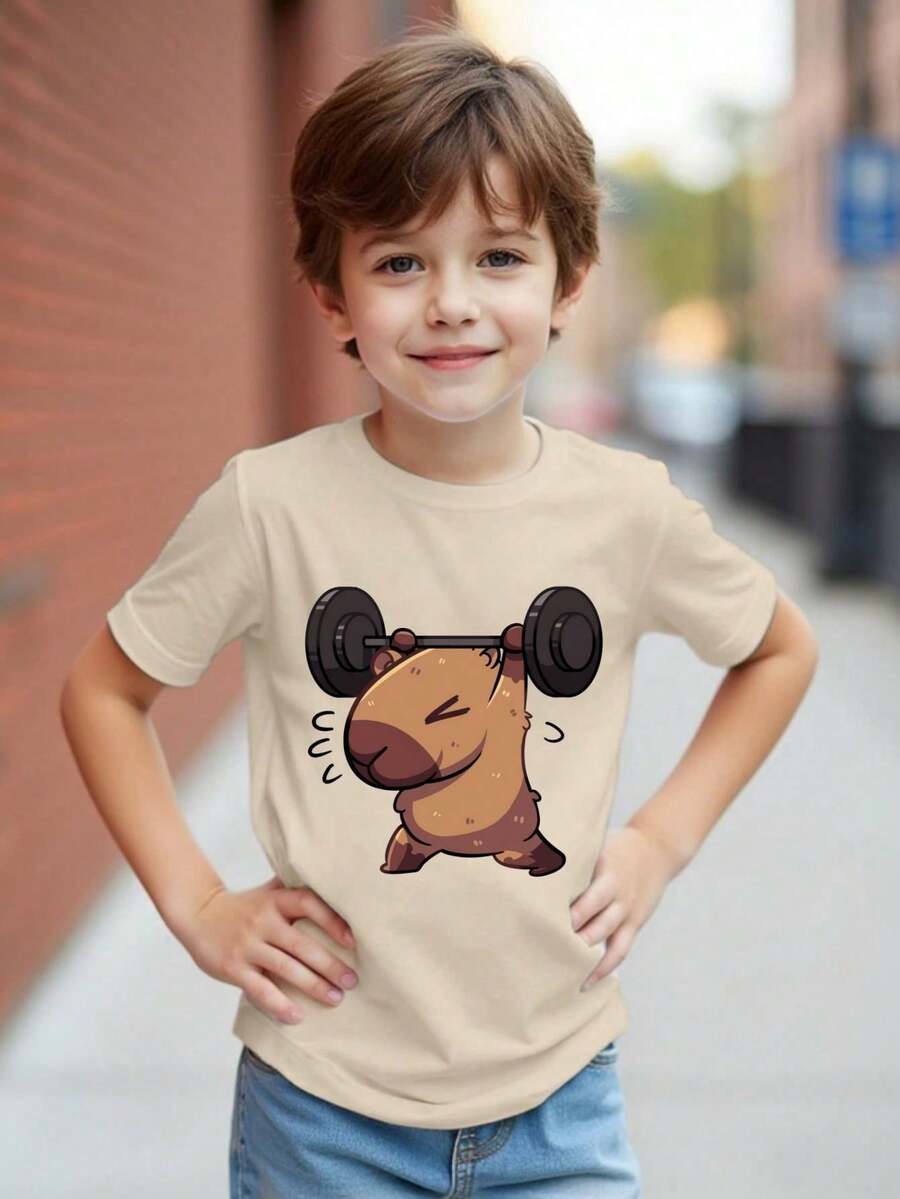 Young Boys T-Shirts - Albaricoque - View 1