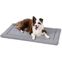 Cybarmour Chew Proof Dog Crate Pad Outdoor Indestructible Dog Bed Tough Potable Machine Washable Water DirtResistant Large Breeds Fits 36Inch Crate 35x22 Limestone - 350長x220寬 - 查看 1