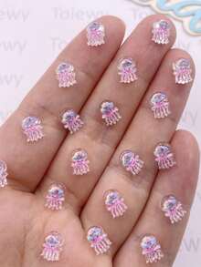 40 piezas de arte de mini coloridas de resina con diamantes de imitación planos para bricolaje, boda, scrapbooking, Navidad, joyería y accesorios de manualidades