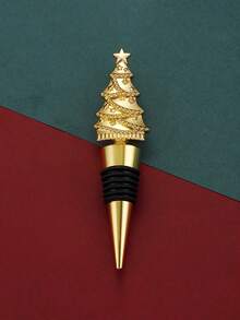 1 Silicone Wine Stopper, Wine Bottle Cap, Silicone Bottle Cap, Reusable Silicone Wine Stopper, Wine Bottle Stopper, Zinc Alloy Snowflake, Christmas Tree, Red Wine Stopper,Seal, Can Maintain The Flavor Of Wine, Champagne, Sparkling Drinks, And Beer During Storage Creative Christmas Gift, Party Gift, Party Dinner Decoration Merry Christmas - Multicolor - View 17