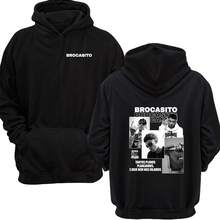 Moletom Blusa de Frio Estampado Rapper Brocasito Rap Trap Biografia Quente Com Capuz Largo Unissex Show Homenagem