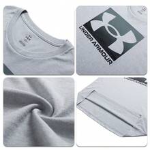 Under Armour Herren Kurzarm T-Shirt, UA M BOXED SPORTS UPDATED SS, Lässiges Crew Neck einfaches tägliches Sport Halbarm Top, 1386793-011 - Grau - Übersicht 5