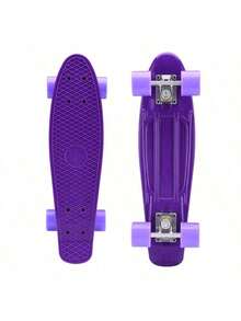 Ein anfängerfreundlicher 17-Zoll (43 x 13 x 10 cm) / 22-Zoll (56 x 14 x 10 cm) Cruise-Scooter mit leichtem PP-Deck, Lagern aus Karbonstahl, hochbelastbaren PU-Rädern und einem leuchtend bonbonfarbenen Design – ein kompletter Park- und Outdoor-Scooter für alle Könnerstufen, ein Skateboard für alle Jahreszeiten | stylischer Mini-Cruiser | langlebige Räder für Flexibilität – verschiedene Farben - Verschiedenfarbig - Übersicht 5