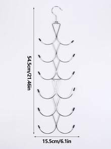 Móc treo khăn quàng cổ 12 ngăn, móc treo khăn quàng cổ có móc xoay 360 độ, móc treo quần legging cho tủ quần áo, móc treo tủ quần áo cho khăn quàng cổ, khăn choàng, thắt lưng, ví và mũ bóng chày - Xem 2