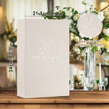 Photo Album 6x4 Slip In, OUR MEMORIES Linen 300 Pockets Photo Albums Holds Landscape Only 10x15cm Picture Beige - Beige - View 10