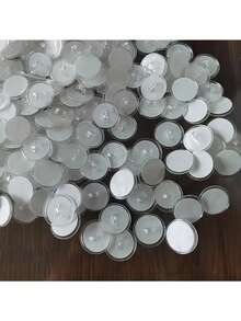 100pcs Clear Self Adhesive Ceiling Hooks, No Drilling Required, Ceiling Mounted Hooks With Flagpole Clips, Bedroom Bathroom Living Room Car Hanging Hooks - White - View 3