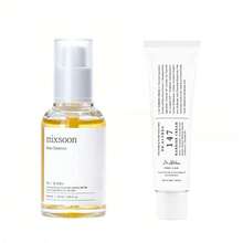 Bean Essence 去角质补水韩国护肤套装 玻璃肌玻尿酸精华 50ml Bean 营养精华+50ml Bean 保湿霜 - 白色 - 查看 17