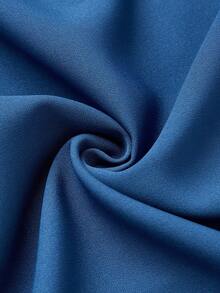 2件套，2025新款男士蓝色达希基，撞色格纹印花设计，立领，长袖，带口袋，松紧腰裤，非洲服饰，男士休闲衬衫裤两件套，街头服饰，派对，约会，婚礼，日常穿着，文化活动，传统仪式 - 藍色 - 查看 10