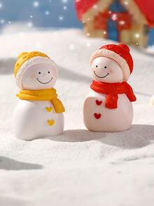 2 Stücke Weihnachtsmann-Paar Figuren Set, romantische Feiertags-Tischdekoration, ideal für saisonale Präsentation, Schreibtisch, Armaturenbrett, Musikbox Zubehör, aus strapazierfähigem Material gefertigt - perfekt für Weihnachtsdekoration ohne Strom