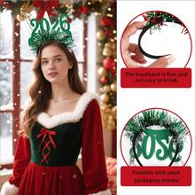 مجموعة 4 قطع من شريط الرأس ذو السماء النجمية الملونة 2026، ديكورات حفلة عيد الميلاد، إكسسوارات تصوير الأجواء، شرائط الرأس لرأس السنة الجديدة، إكسسوارات تصوير حفلات العطلات، شرائط الرأس لرأس السنة الجديدة، شرائط رأس من ألياف البوليستر لحفلات عيد الميلاد، شرائط الرأس، ديكورات عيد الميلاد، ضروريات رحلة العائلة، شرائط رأس عصرية للفتيات، متعددة الألوان للاختيار من بينها، مناسبة لليلة رأس السنة الجديدة، عيد الميلاد، ديكورات العطلات، الحفلات، شرائط الرأس